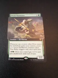 Elvish Warmaster (Extended Art) Kaldheim Regular - Image 1