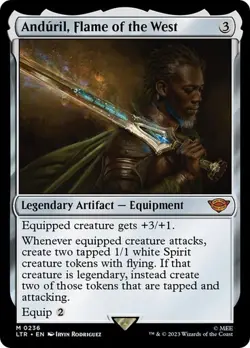 Anduril, Flame of the West NM MYTHIC MTG Universes Beyond: the Lord of the Rings - Image 1