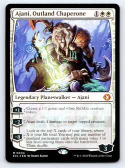 Ajani, Outland Chaperone FOIL Planeswalker - Lorwyn Eclipsed MTG - Image 1