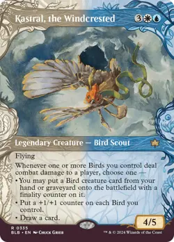 Kastral, the Windcrested (Showcase) [Bloomburrow] Foil Near Mint - Image 1