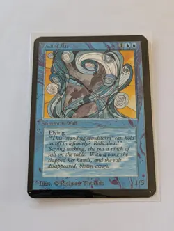 WOTC MTG Vintage Alpha Edition Wall of Air (NM) CCG Magic the Gathering - Image 1