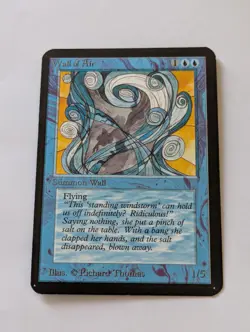 WOTC MTG Vintage Alpha Edition Wall of Air (NM) CCG Magic the Gathering - Image 2