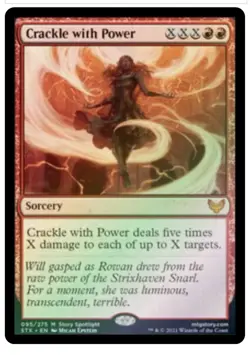 Crackle with Power Strixhaven: School of Mages Foil- NM/M - Image 1