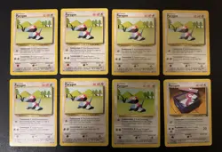 Porygon Pokemon Vintage TCG Lot of 8 Base Set Team Rocket - Image 1