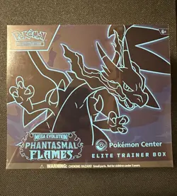 Phantasmal Flames Pokemon Center Elite Trainer Box ETB Sealed - Image 1