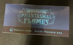 Phantasmal Flames Pokemon Center Elite Trainer Box ETB Sealed - Image 3