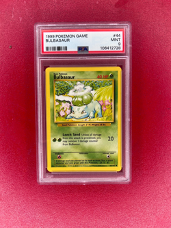 1999 Pokemon Base Set BULBASAUR #44 PSA 9 MINT - Image 1