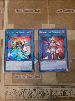 YUGIOH EXCEED THE PENDULUM AGOV SUPER + BEYOND THE PENDULUM MP23 SECRET 1ST NM - Image 1