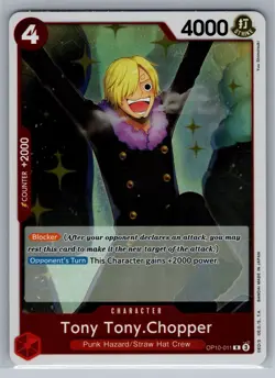 One Piece OP-10 Royal Blood Tony Tony.Chopper #OP10-011 Rare Foil - Image 1