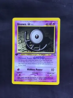 Pokemon Cards: Neo Discovery 1st Edition Uncommon: Unown U 51/75 - Image 1
