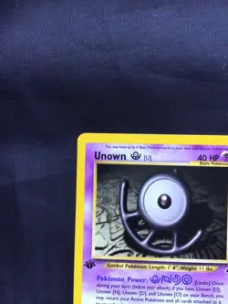 Pokemon Cards: Neo Discovery 1st Edition Uncommon: Unown U 51/75 - Image 2