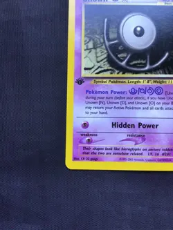 Pokemon Cards: Neo Discovery 1st Edition Uncommon: Unown U 51/75 - Image 5