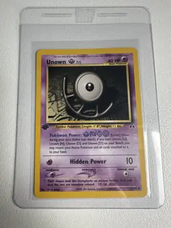 Unown [U] 1st Edition Neo Discovery 51/75 WOTC Vintage Pokemon - Image 1