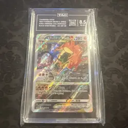 TAG 8.5 Charizard VSTAR SWSH262 NM-MINT+ FULL ART HOLO Black Star PROMO Pokemon - Image 1