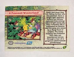 A Pokemon Wonderland The Movie 2000 LP/NM Topps Foilboard Card Foil Holo English - Image 2