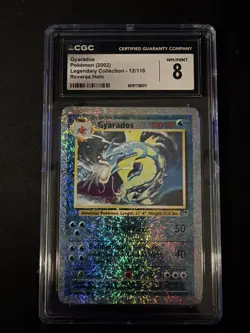CGC 8 Gyarados 2002 Legendary (Collection) 12/110 Reverse Holo Pokemon Card - Image 1