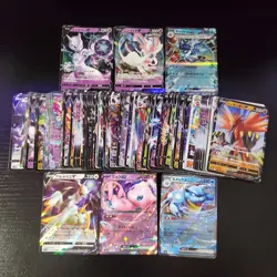 Lot of 100 V Vmax VStar & ex Japanese Pokemon Cards - Image 1