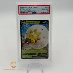 Pokemon Eldegoss Champions Path SWSH #5 PSA 10 Graded Trading Card - Image 1