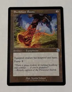 MTG Swiftfoot Boots - The Brothers' War Retro Frame Artifacts LP - Image 1