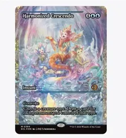 Harmonized Crescendo (0394) (Showcase) (Fracture Foil) Lorwyn Eclipsed Foil - Image 1