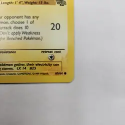 Pokemon TCG Pikachu Jungle 60/64 Unlimited Common Card - Image 4