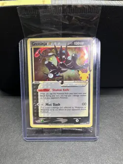 Pokemon TCG Greninja Gold Star Promo SWSH114 Celebrations Sealed, w/ Toploader - Image 1