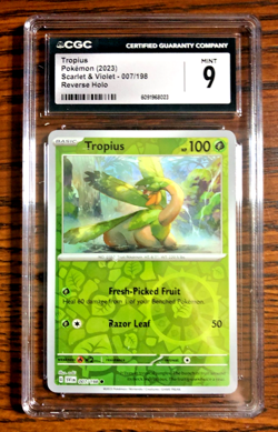 Tropius Reverse Holo #007 - CGC MINT 9 - 2023 SV Scarlet & Violet - Pokemon TCG - Image 1