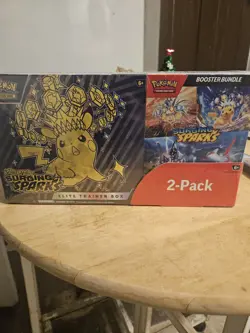 Pokemon Surging Sparks ETB + Booster Bundle Costco 2-pack Sealed - Image 1