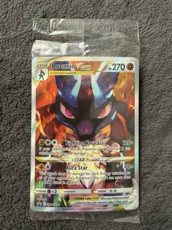 Pokemon TCG Lucario VSTAR SWSH291 SEALED Black Star Promo Crown Zenith - Image 1