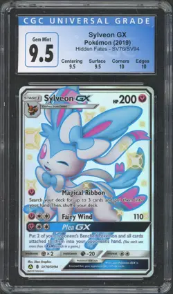 2019 Pokemon Hidden Fates Sylveon GX SV76 CGC 9.5 - Image 1