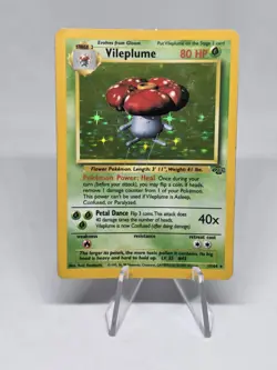 Pokemon TCG Vileplume Jungle 15/64 Holo Rare - Vintage - 2nd Ever Set! WOTC - Image 1