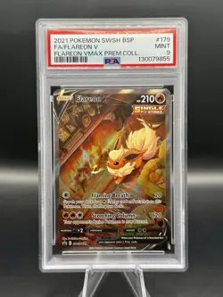 PSA 9 Flareon V FA Black Star Promo SWSH179 Pokemon Premium Collection ENGLISH - Image 1