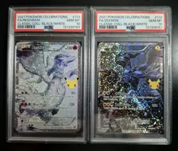 [PSA 10 Sequential Set] Reshiram 113 + Zekrom 114 Pokemon Celebrations - Image 1