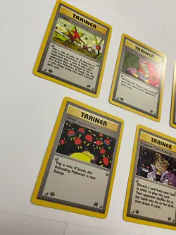 1st Edition Pokemon Team Rocket Trainer Lot Imposter Oak Sleep! Digger WOTC - Image 2