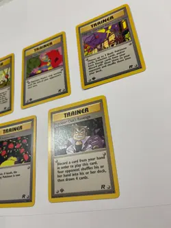 1st Edition Pokemon Team Rocket Trainer Lot Imposter Oak Sleep! Digger WOTC - Image 4