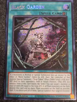 Yugioh Black Garden MP25-EN132 1st Edition Prismatic Secret Rare NM - Image 1