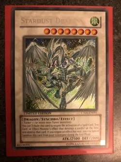 Yugioh - Stardust Dragon CT05-EN001 - LIMITED EDITION - Secret Rare - LP - Image 1