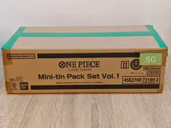 ONE PIECE CARD GAME Mini tin Pack set vol.1 TS-01 Japanese ASIAN Version - CASE - Image 1