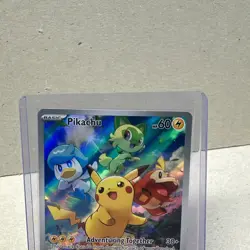 Pikachu SVP027 Paldea Evolved EN Black Star Promo Holo SVP EN 027 Pokemon TCG - Image 3
