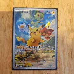 Pikachu SVP027 Paldea Evolved EN Black Star Promo Holo SVP EN 027 Pokemon TCG - Image 1
