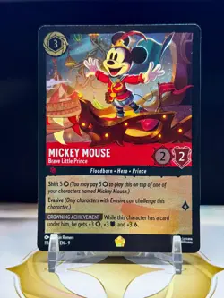 Lorcana - Mickey Mouse - Brave Little Prince 111/204 Fabled Cold Foil - Image 1