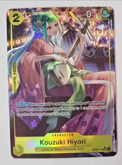 One Piece Wings of the Captain KOUZUKI HIYORI Alt Full Art Foil OP06-106 SR TCG - Image 1