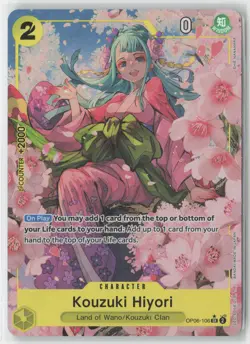 Kouzuki Hiyori Alt Art Foil OP06-106 SR One Piece TCG Premium Booster ENG - Image 1