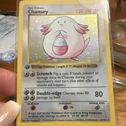 Chansey 3/102 Base Set 1st Edition Shadowless Holo Rare 1999 - Image 5