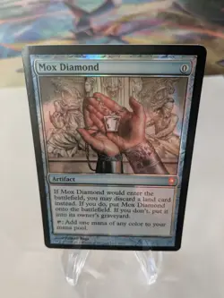 MTG MAGIC MOX DIAMOND FOIL FROM THE VAULT RELICS CARD NEVER PLAYED - Image 1