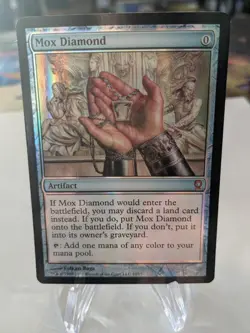 MTG MAGIC MOX DIAMOND FOIL FROM THE VAULT RELICS CARD NEVER PLAYED - Image 2