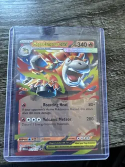 Mega Camerupt EX 022/132 Mega Evolution Holo Rare Pokemon TCG Card - NM - Image 1