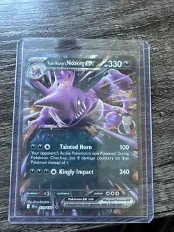 Pokemon TCG Team Rockets Nidoking EX Double Rare Card #119/182 Destined Rivals - Image 1