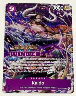 2023 One Piece Kaido Winner (2x) Cards Vol. 5 Treasure Cruise Foil ST04-003 - Image 3