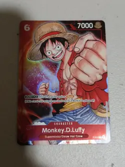 One Piece Premium Collection Monkey D Luffy P-001 25th Promo Card - Image 1